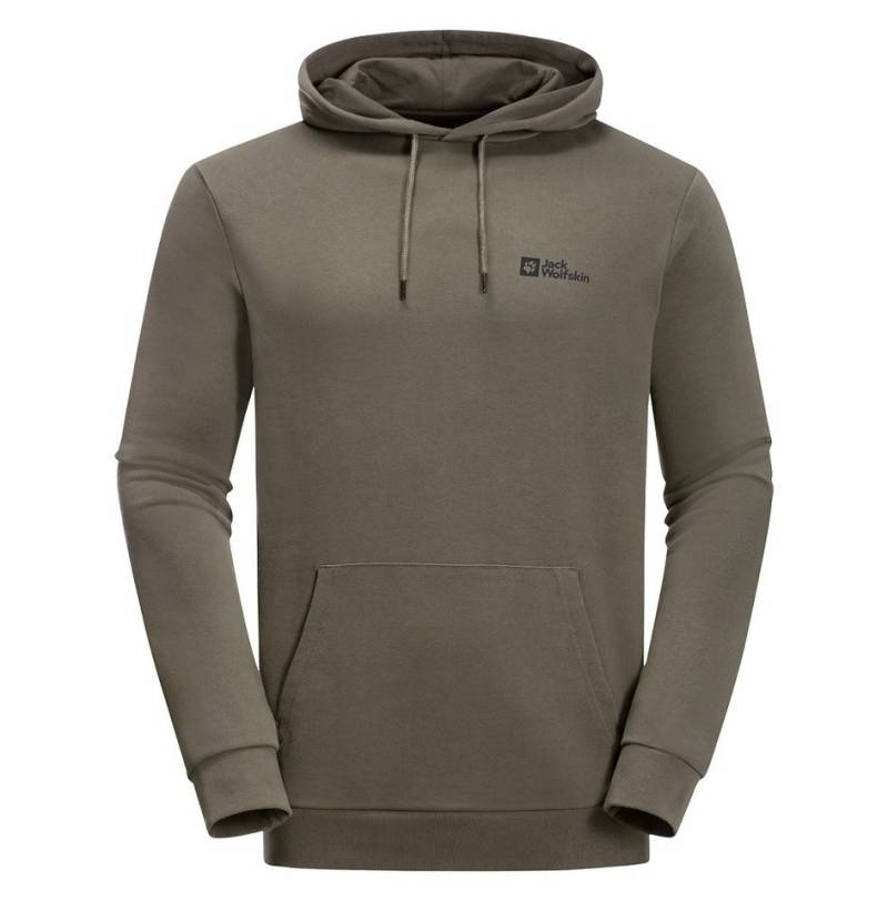 Jack Wolfskin Kapuzenpullover Essential (Bio-Baumwolle) olivegrün Herren von Jack Wolfskin