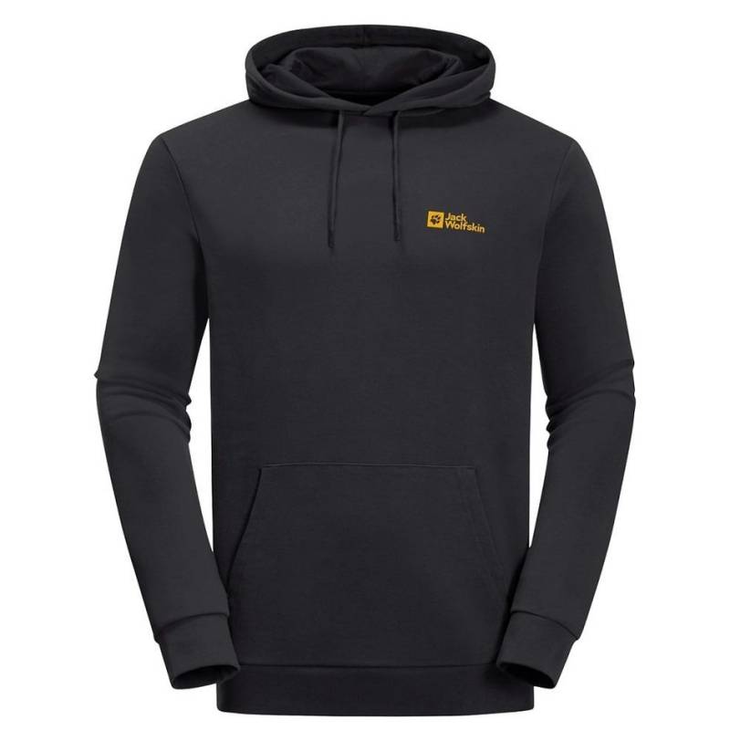 Jack Wolfskin Kapuzenpullover Essential (Bio-Baumwolle) schwarz Herren von Jack Wolfskin