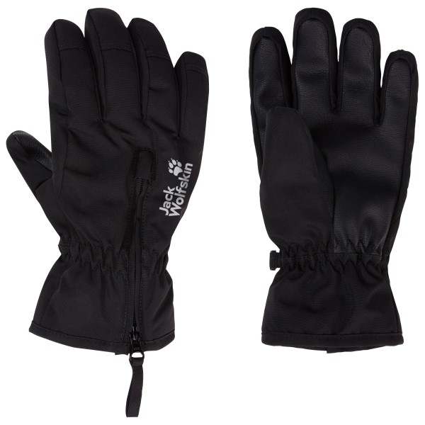 Jack Wolfskin - Kid's Easy Zip Glove - Handschuhe Gr 128 schwarz von Jack Wolfskin