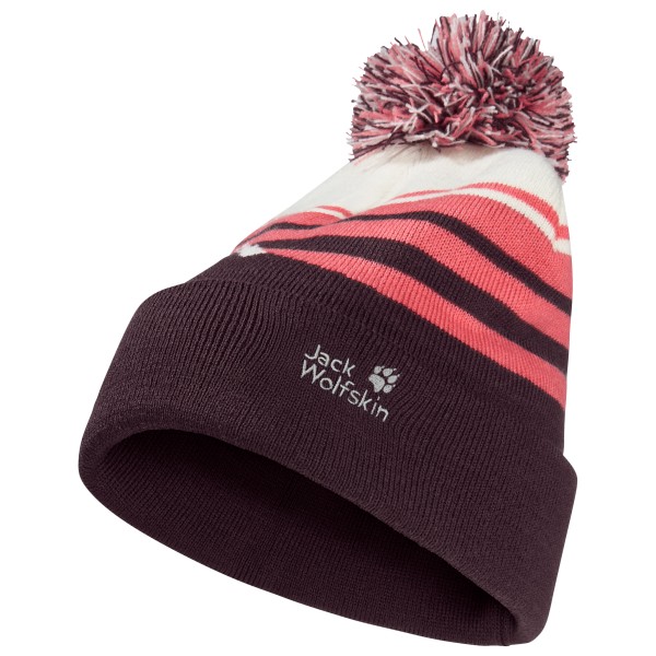 Jack Wolfskin - Kid's Stripy Pompom Beanie - Mütze Gr 49-50 cm bunt von Jack Wolfskin
