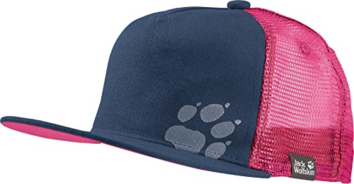 Jack Wolfskin Kids Rib Paw Cap Blau, Kinder Kopfbedeckung, Größe M - Farbe Dark Indigo - Orchid von Jack Wolfskin