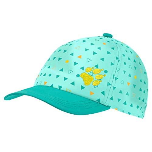 Jack Wolfskin Kids Splash Cap Grün - Verstellbare luftige Kinder Sonnen-Cap, Größe One Size - Farbe Opal All Over von Jack Wolfskin