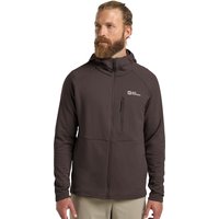 Jack Wolfskin Kolbenberg Hooded FZ Men Fleecejacke Herren M brown peat von Jack Wolfskin