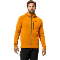 Jack Wolfskin Kolbenberg Hooded FZ Men Fleecejacke Herren M yellow safflower von Jack Wolfskin