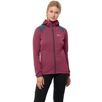 Jack Wolfskin Kolbenberg Hooded FZ Women Fleecejacke Damen S sangria red sangria red von Jack Wolfskin