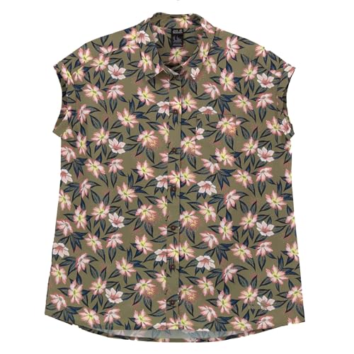 Jack Wolfskin Luena Shirt Damen Bluse Sportbluse Freizeithemd 1403121-7892 S von Jack Wolfskin