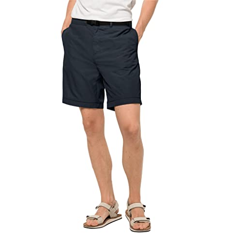 Jack Wolfskin M Lightsome Shorts Blau - Komfortable leichte Herren Shorts, Größe 54 - Farbe Night Blue von Jack Wolfskin