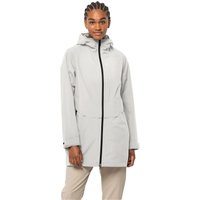 Jack Wolfskin Mainkai Long Jacket Women Regenjacke Damen L silver cloud silver cloud von Jack Wolfskin