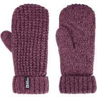 Jack Wolfskin Medley Knit Mitten Women Strickfäustling mit Fleecefutter Damen M purple amaranth von Jack Wolfskin