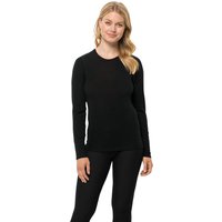 Jack Wolfskin Merino Longsleeve Women Merino Langarm Funktionsshirt Damen L black black Jack Wolfskin Merino Longsleeve Women Merino Langarm Funktionsshirt Damen L black black von Jack Wolfskin