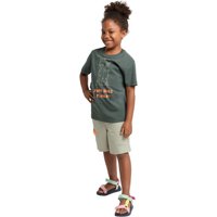 Jack Wolfskin More Hugs T-Shirt Kids T-Shirt Aus Biobaumwolle Kinder 92 grau slate green von Jack Wolfskin