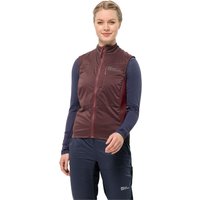 Jack Wolfskin Morobbia Alpha Vest Women Hochatmungsaktive Fahrradweste Damen XS dark maroon dark maroon von Jack Wolfskin