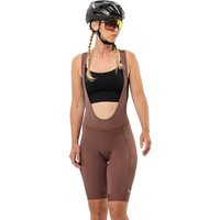 Jack Wolfskin Morobbia BIB Shorts Women Fahrradshorts mit Trägern Damen L brown Dark Rust von Jack Wolfskin