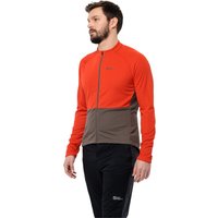 Jack Wolfskin Morobbia FZ L/S Men Fahrrad-Funktionsjacke Herren L rot strong red von Jack Wolfskin