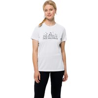 Jack Wolfskin Morobbia Vent Support System T-Shirt Women Funktionsshirt Damen L weiß white cloud von Jack Wolfskin