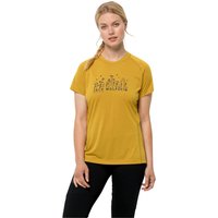 Jack Wolfskin Morobbia Vent Support System T-Shirt Women Funktionsshirt Damen M golden spice golden spice von Jack Wolfskin