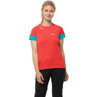 Jack Wolfskin Narrows T-Shirt Women Funktionsshirt Damen M tango orange tango orange von Jack Wolfskin