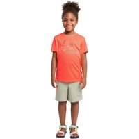 Jack Wolfskin OUT AND About T-Shirt Kids Funktionsshirt Kinder 104 rot digital orange von Jack Wolfskin