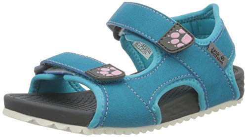 Jack Wolfskin OUTFRESH Deluxe Sandal K Sportsandale, Blau (Blue/Grey 1194), 35 EU von Jack Wolfskin