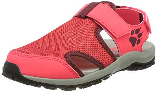 Jack Wolfskin Outdoor Water Action Sandal K Sportsandale, pink/Grey, 35 EU von Jack Wolfskin