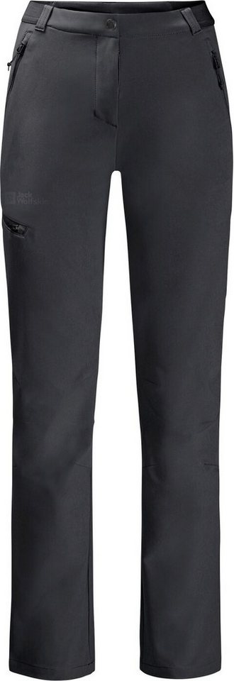 Jack Wolfskin Outdoorhose Softshellhose GEIGELSTEIN Outdoor-Hose Damen BLACK Jack Wolfskin von Jack Wolfskin