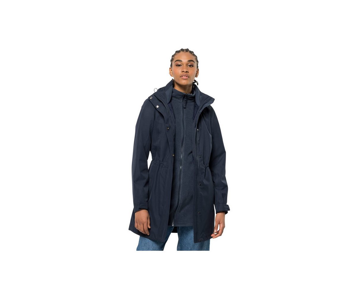 Jack Wolfskin Outdoorjacke Funktionsmantel für Damen in dunkelblau (1-St) von Jack Wolfskin