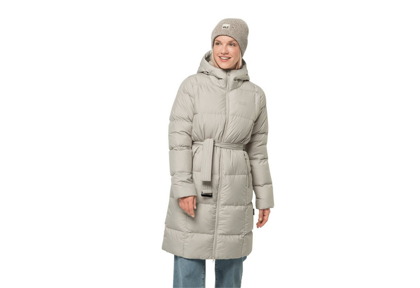 Jack Wolfskin Daunenmantel Frozen Lake Coat (winddicht, wasserabweisend) beige Damen von Jack Wolfskin