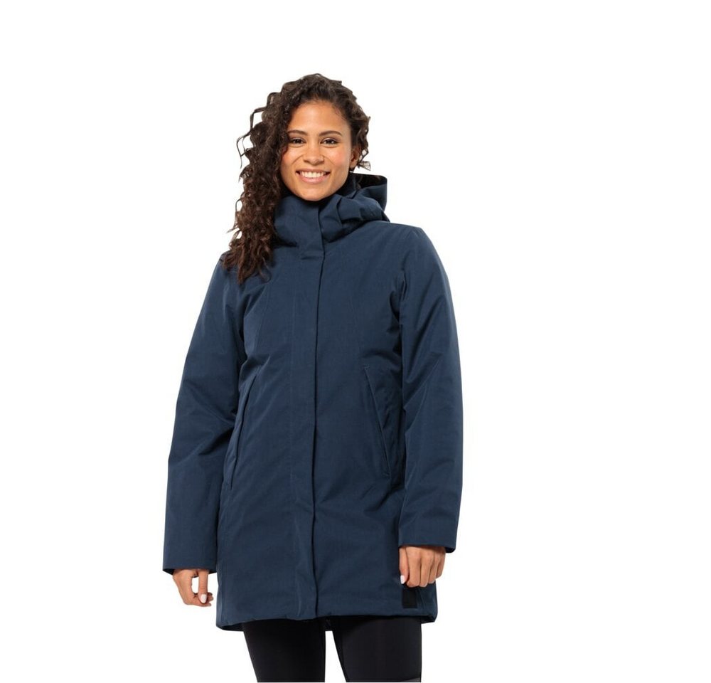 Jack Wolfskin Wintermantel Salier Coat (abnehmbare Kapuze, wasser- und winddicht) nachtblau Damen von Jack Wolfskin