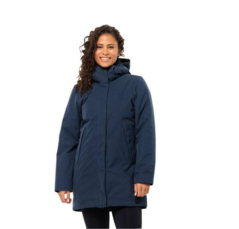Jack Wolfskin Wintermantel Salier Coat (abnehmbare Kapuze, wasser- und winddicht) nachtblau Damen von Jack Wolfskin