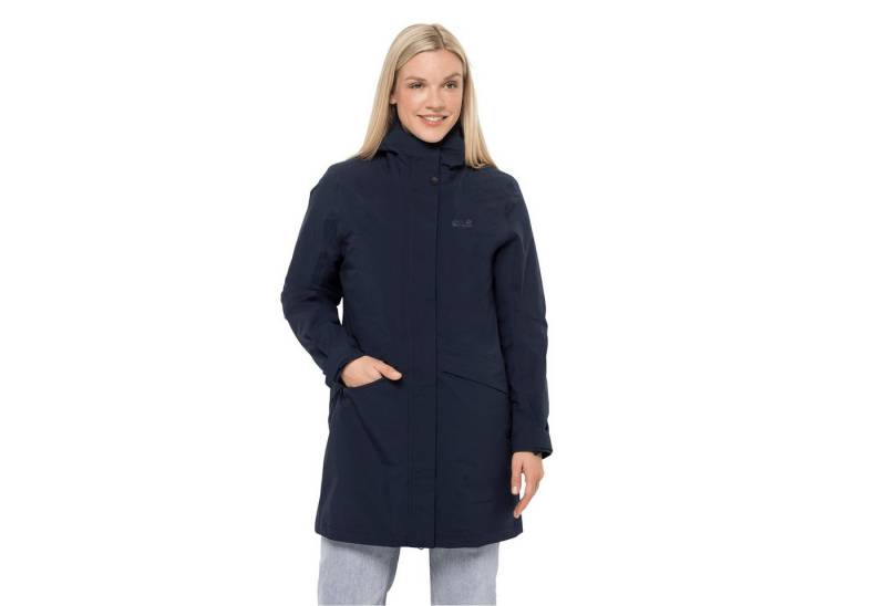 Jack Wolfskin Wintermantel Silent Wisper Parka (wasser- und winddicht, PFC-frei) dunkelblau Damen von Jack Wolfskin