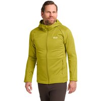 Jack Wolfskin Peak District Hooded FZ Men Fleecejacke mit Kapuze Herren M yellow chartreuse Jack Wolfskin Peak District Hooded FZ Men Fleecejacke mit Kapuze Herren M yellow chartreuse von Jack Wolfskin