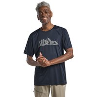 Jack Wolfskin Peak Graphic T-Shirt Men Funktionsshirt Herren S blue MTN midnight sky von Jack Wolfskin