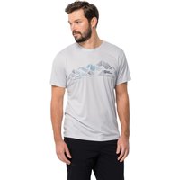 Jack Wolfskin Peak Graphic T-Shirt Men Funktionsshirt Herren S weiß white cloud von Jack Wolfskin