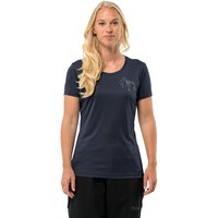 Jack Wolfskin Peak Graphic T-Shirt Women Funktionsshirt Damen XS blau night blue von Jack Wolfskin