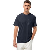 Jack Wolfskin Pocket Karana T-Shirt Men Funktionsshirt Herren XL blau night blue von Jack Wolfskin