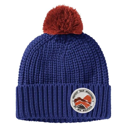 Jack Wolfskin Pompom Badge Beanie K Nordic Sky M von Jack Wolfskin