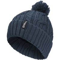 Jack Wolfskin Pompom Beanie Winddichte Strickmütze One Size blue midnight sky von Jack Wolfskin