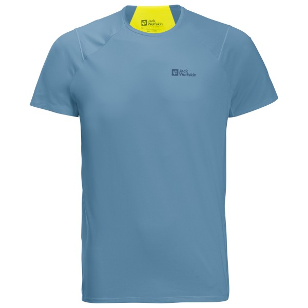 Jack Wolfskin - Prelight Chill T - Funktionsshirt Gr L;M;S;XL;XXL blau;gelb;türkis von Jack Wolfskin