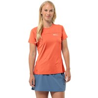 Jack Wolfskin Prelight Chill T-Shirt Women Funktionsshirt Damen L rot digital orange von Jack Wolfskin