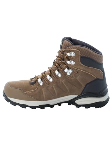 Jack Wolfskin Damen Refugio Texapore Mid W, Brown / Apricot, 37.5 EU von Jack Wolfskin