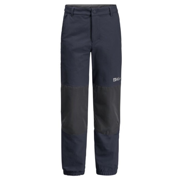 Jack Wolfskin - Rascal Winter Pants Kids - Softshellhose Gr 128 blau von Jack Wolfskin
