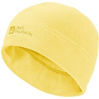 Jack Wolfskin Real Stuff Beanie Kids Wintermütze Kinder One Size yellow lemon ice von Jack Wolfskin