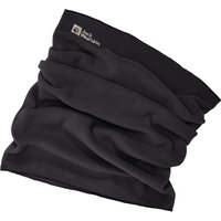 Jack Wolfskin Real Stuff Loop Schlauchschal aus Fleece One Size black black von Jack Wolfskin