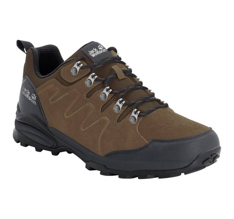Jack Wolfskin Refugio Texapore Low (Veloursleder, wasserdicht) braun Herren Wanderschuh von Jack Wolfskin