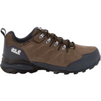 Jack Wolfskin Refugio Texapore Low Men Wasserdichte Wanderschuhe Herren 40.5 brown / phantom brown / phantom von Jack Wolfskin