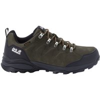 Jack Wolfskin Refugio Texapore Low Men Wasserdichte Wanderschuhe Herren 48 grün khaki / phantom von Jack Wolfskin