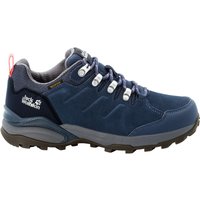 Jack Wolfskin Refugio Texapore Low Women Wasserdichte Wanderschuhe Damen 39 blau dark blue / grey von Jack Wolfskin