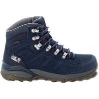 Jack Wolfskin Refugio Texapore Mid Women Wasserdichte Wanderschuhe Damen 39.5 blau dark blue / grey von Jack Wolfskin