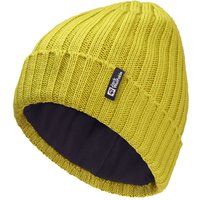 Jack Wolfskin Rib Knit Beanie Winddichte Strickmütze One Size yellow chartreuse von Jack Wolfskin