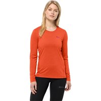 Jack Wolfskin SKY Thermal L/S Women Langarm Funktionsshirt Damen XS vibrant orange vibrant orange von Jack Wolfskin